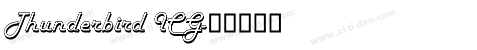 Thunderbird ICG字体转换